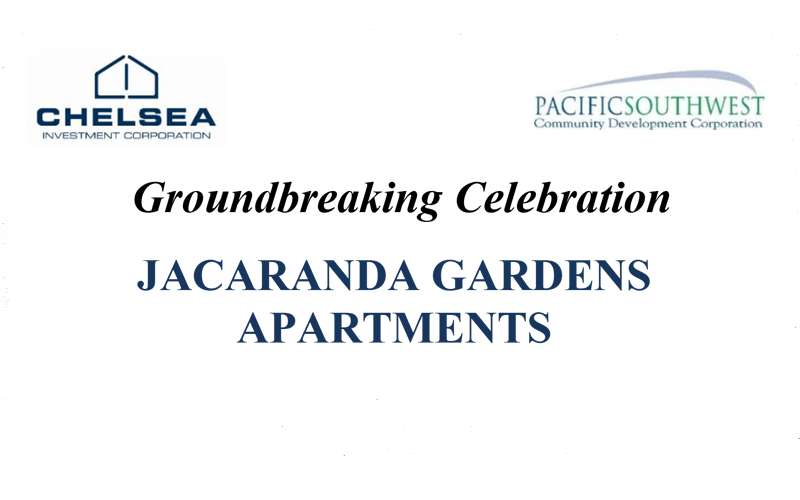 Groundbreaking celebration set for the Jacaranda Gardens Apartments