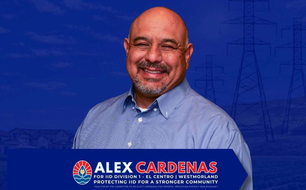Alex Cardenas Announces Re-Election Campaign for IID Board – Division 1